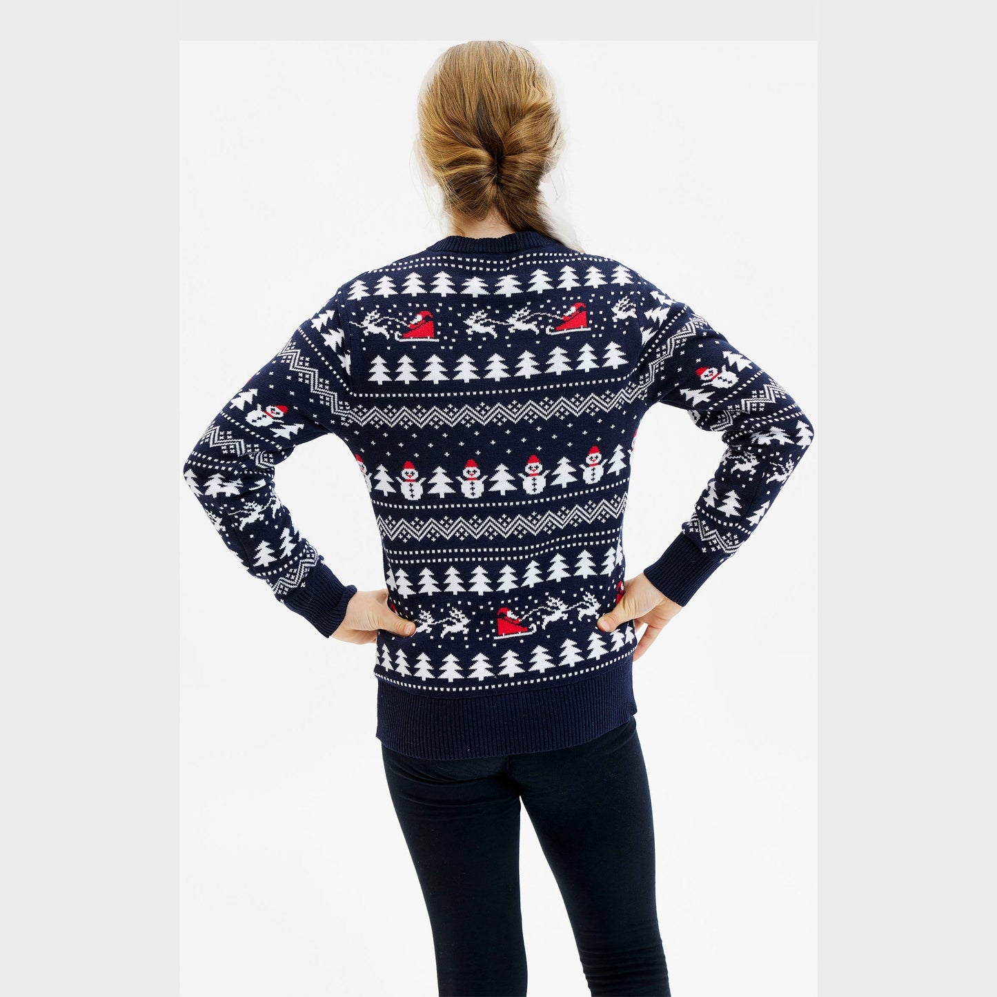 WW | The Stylish Christmas Sweater Navy - Kids