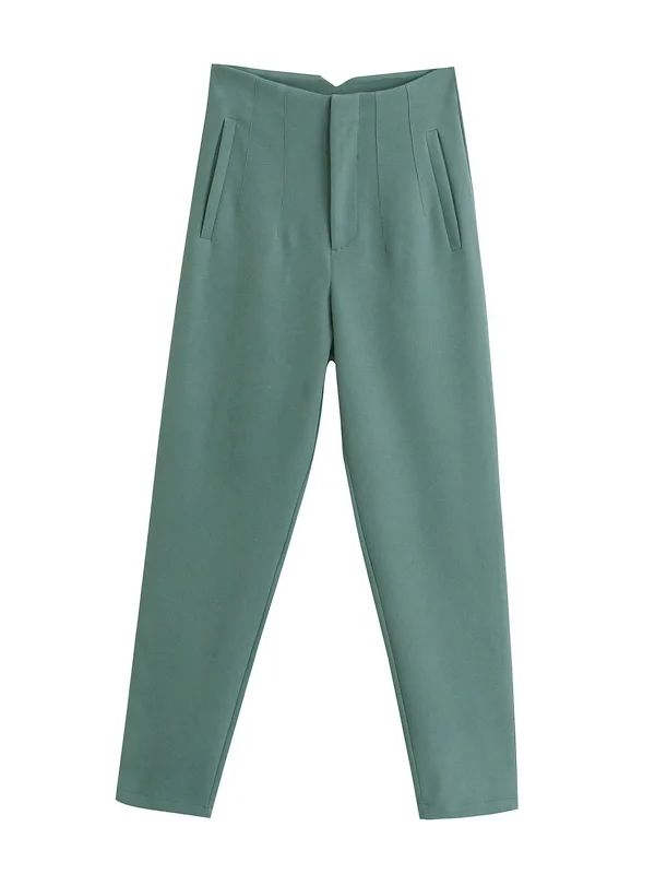 WW Vintage Hose mit geradem Reißverschluss und erhöhter Taille