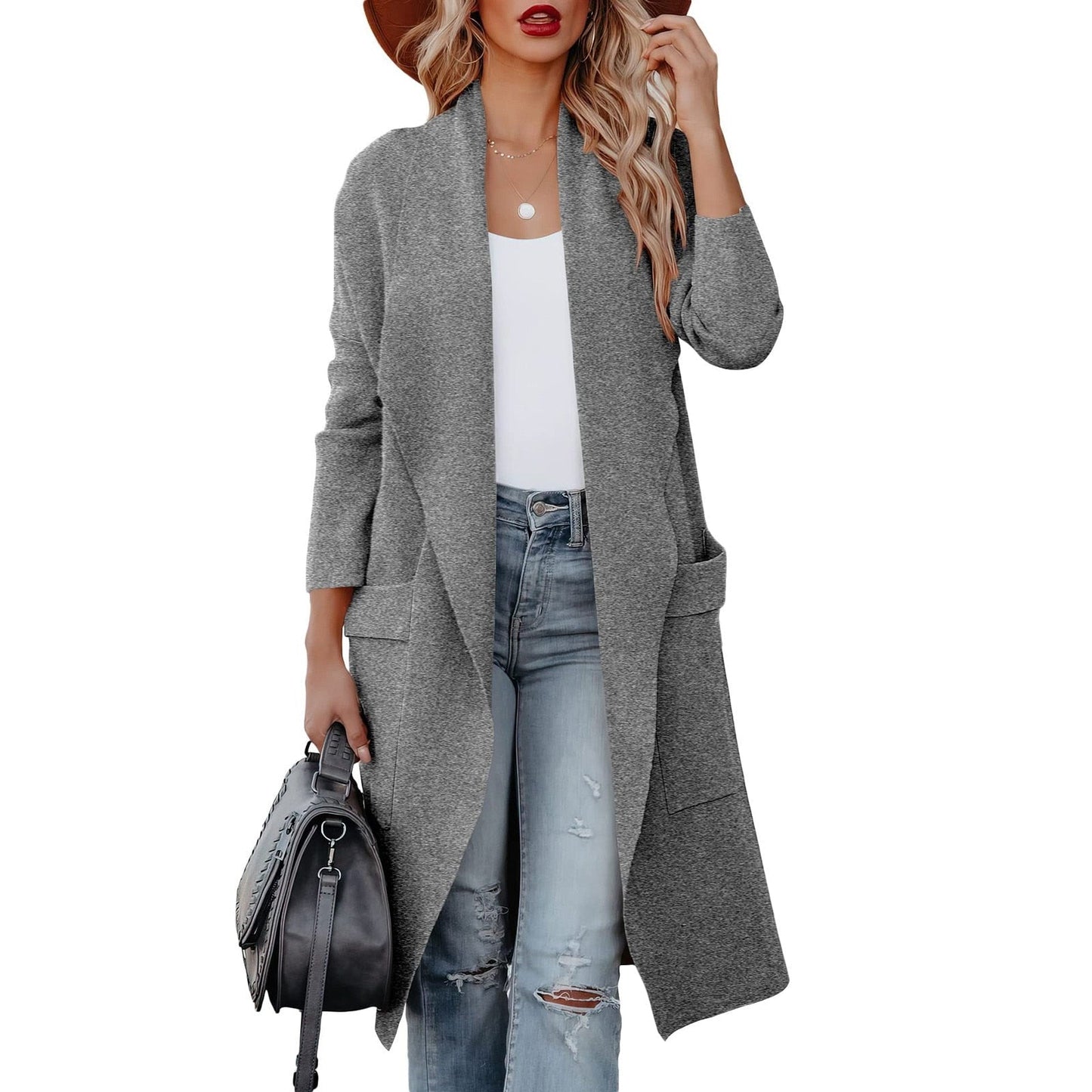 WW | Elegant Knit Winter Suede Coat