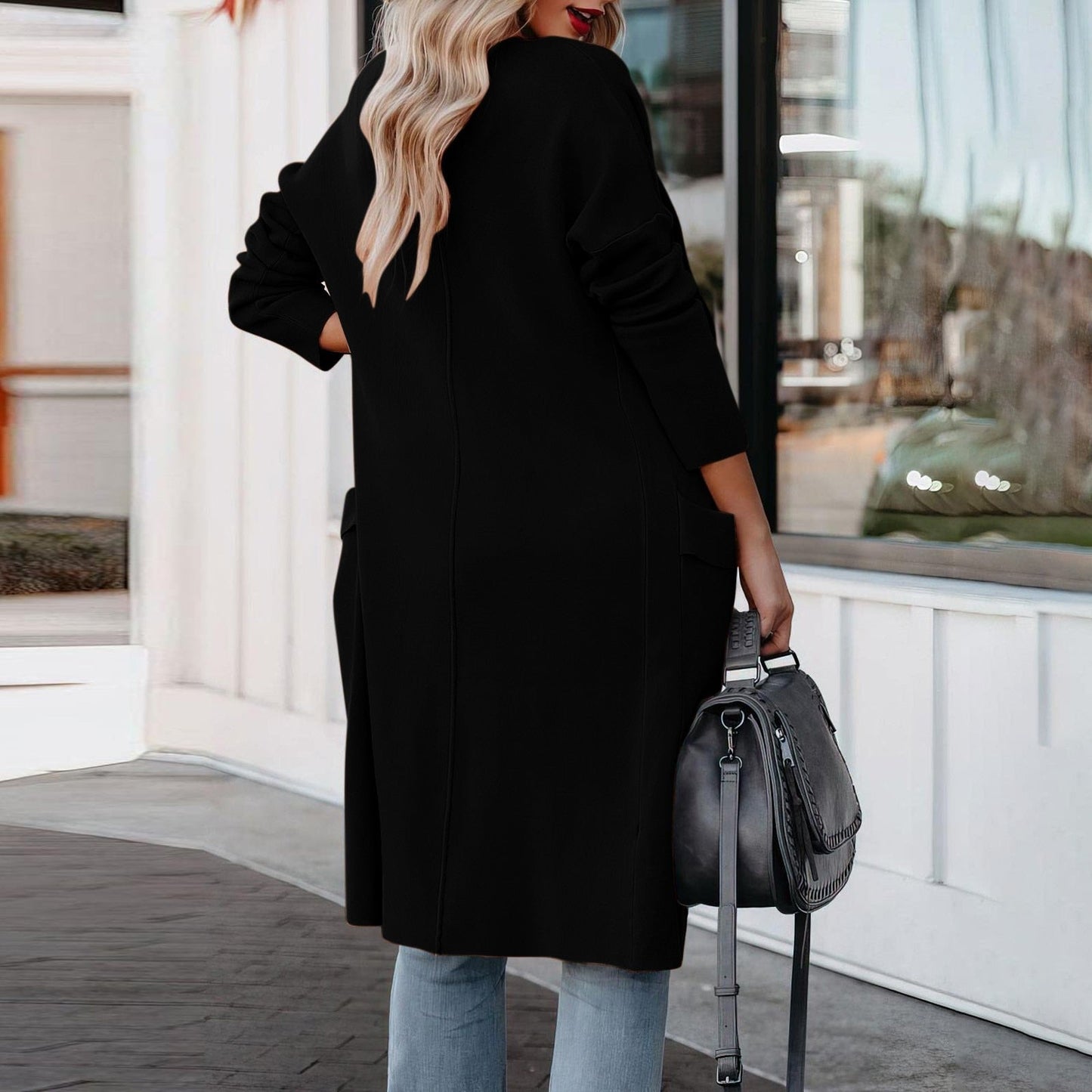 WW | Elegant Knit Winter Suede Coat