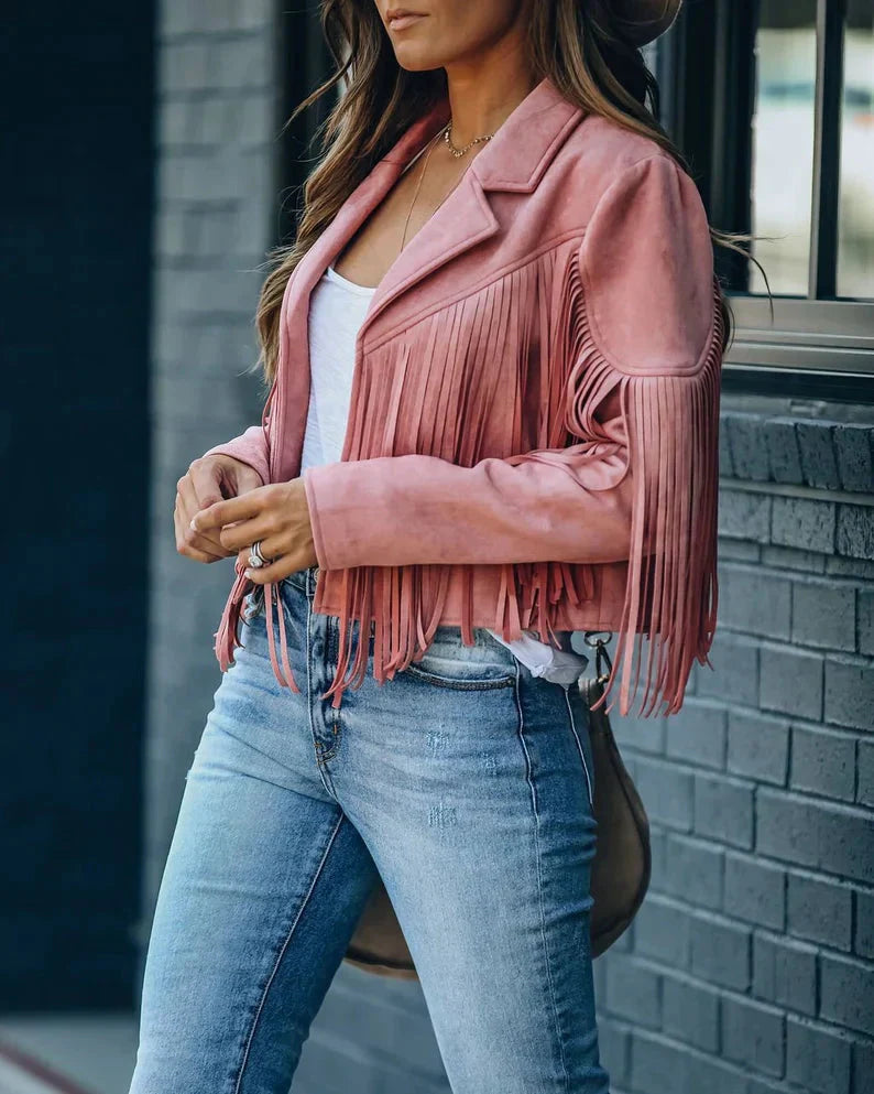 WW | Fransenjacke Geben Sie Ihrem Outfit mit Dieser Trendigen Fransenjacke Das Gewisse Etwas.