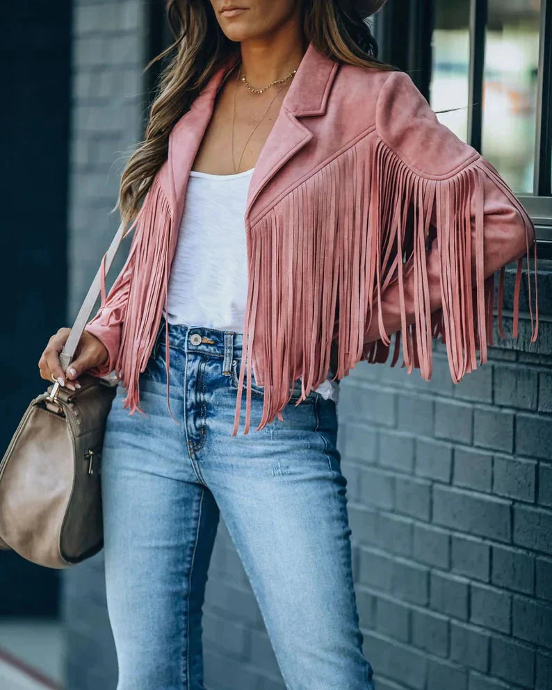 WW | Fransenjacke Geben Sie Ihrem Outfit mit Dieser Trendigen Fransenjacke Das Gewisse Etwas.