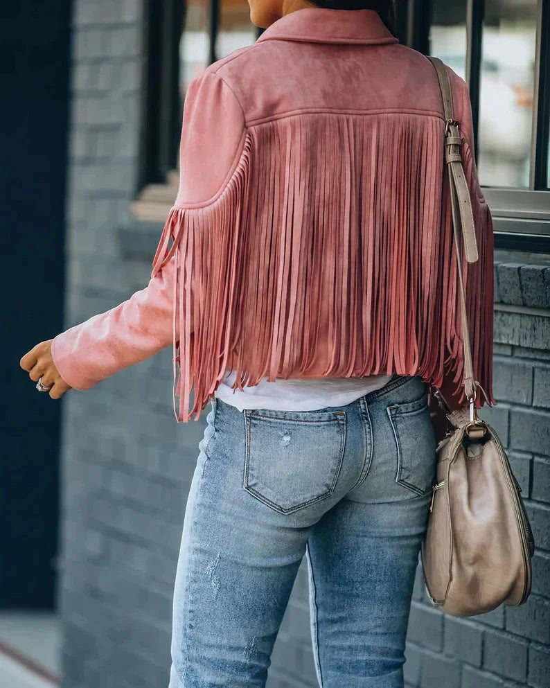 WW | Fransenjacke Geben Sie Ihrem Outfit mit Dieser Trendigen Fransenjacke Das Gewisse Etwas.