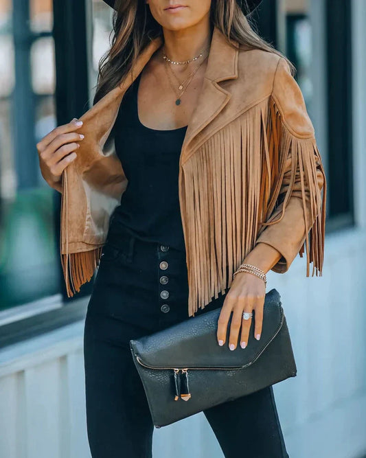 WW | Fransenjacke Geben Sie Ihrem Outfit mit Dieser Trendigen Fransenjacke Das Gewisse Etwas.