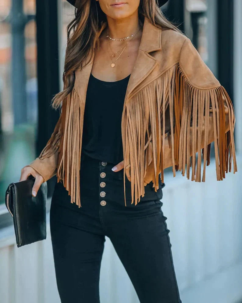 WW | Fransenjacke Geben Sie Ihrem Outfit mit Dieser Trendigen Fransenjacke Das Gewisse Etwas.