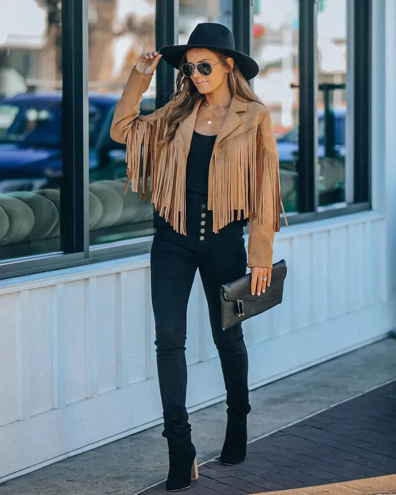WW | Fransenjacke Geben Sie Ihrem Outfit mit Dieser Trendigen Fransenjacke Das Gewisse Etwas.