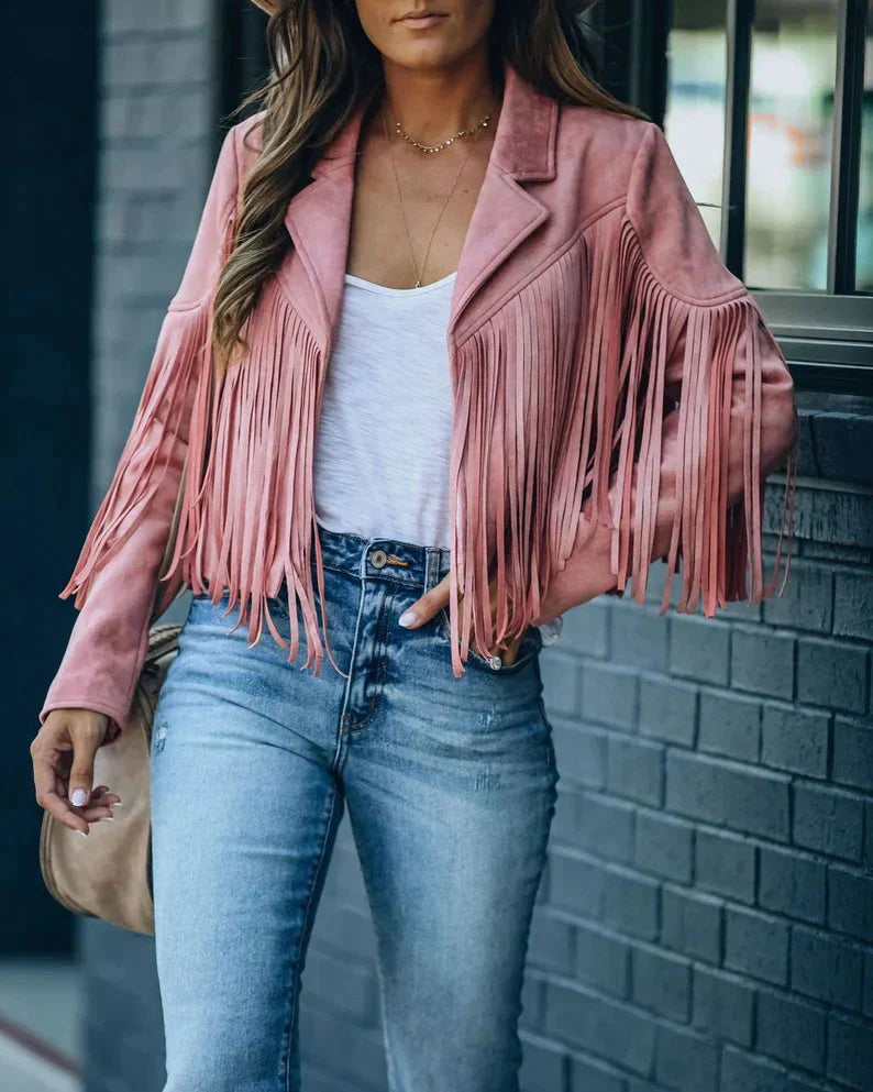 WW | Fransenjacke Geben Sie Ihrem Outfit mit Dieser Trendigen Fransenjacke Das Gewisse Etwas.