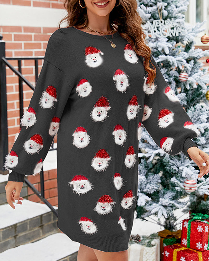 WW | Sweatshirt dress - Women Long Sleeve Multicolor