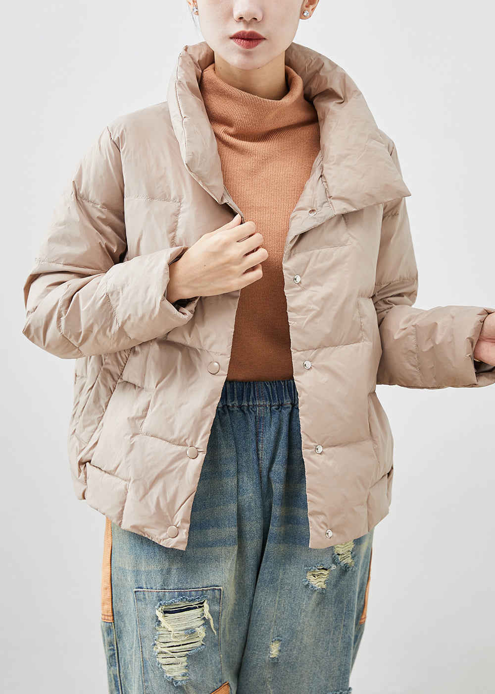 WW | Duck Feather Puffer Jackets Plus Size Thick Winter