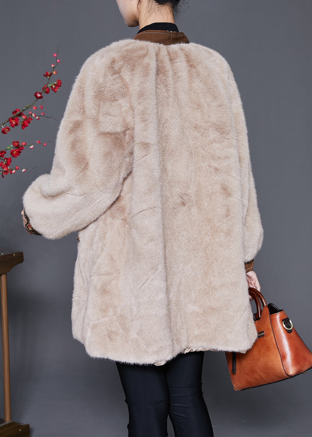 WW | Patchwork Mink Velvet Coats with Tassels and Chinese Buttons Winter