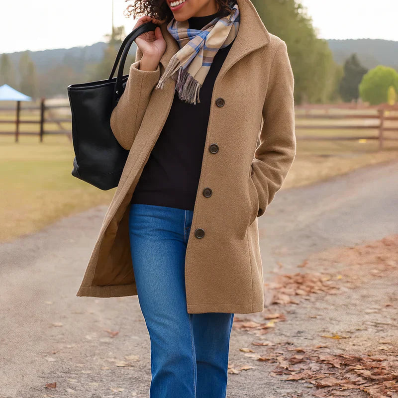 WW | Classic mid-length button-down jacket