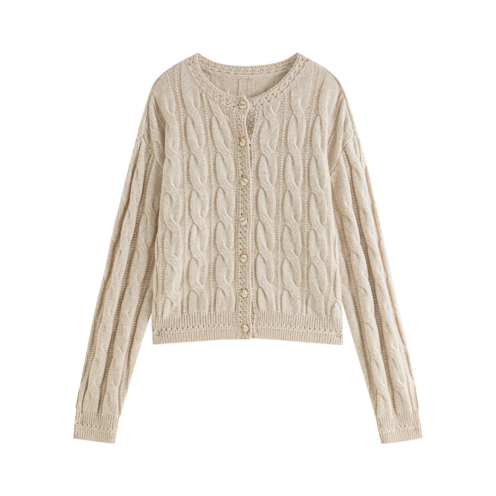WW | Women's Classic Cable Knit Cardigan