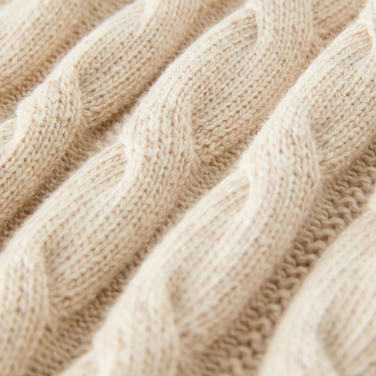 WW | Klassische Strickjacke Damen mit Kabelmuster