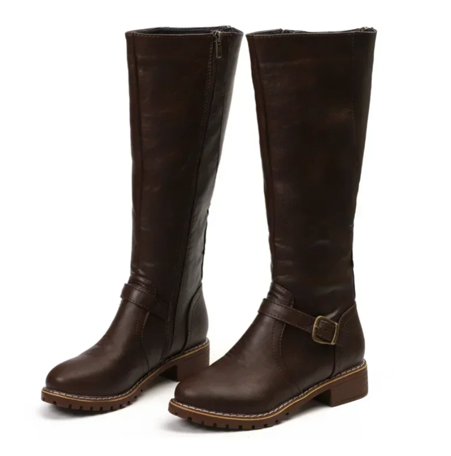 WW | Women's buckled shoes - Block heel shoes