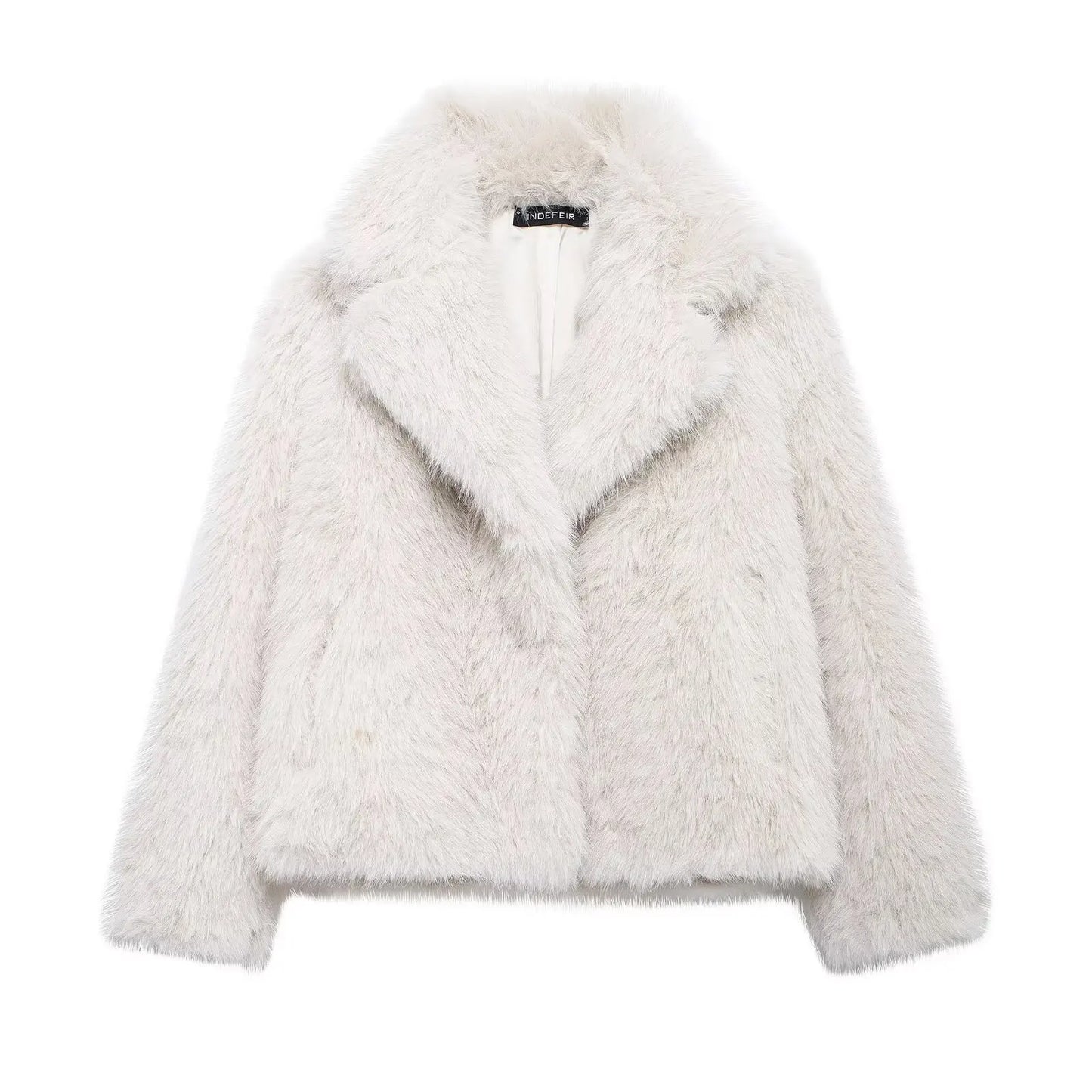 WW | Vintage - Damenjacke Winter mit Kunstpelz und Umlegekragen