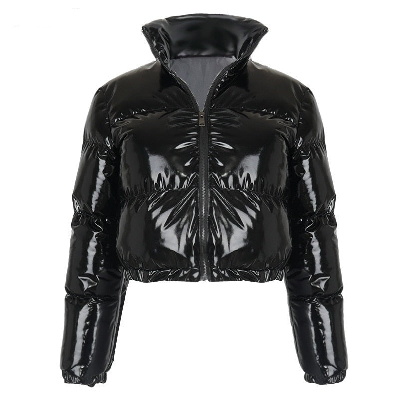 WW | Pufferjacke Kurz Reißverschluss Winterjacke Damen Pufferjacke