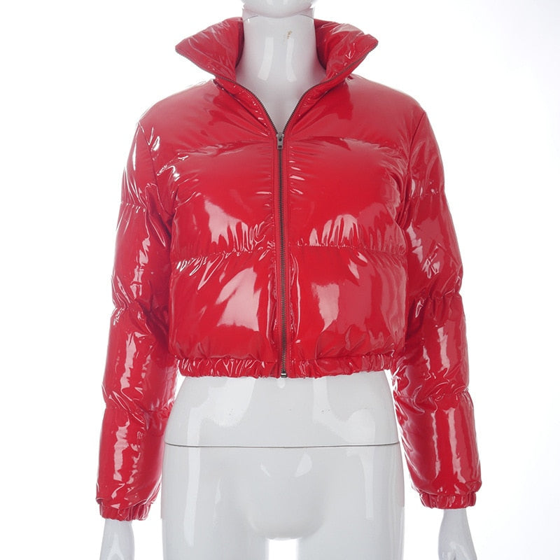 WW | Pufferjacke Kurz Reißverschluss Winterjacke Damen Pufferjacke