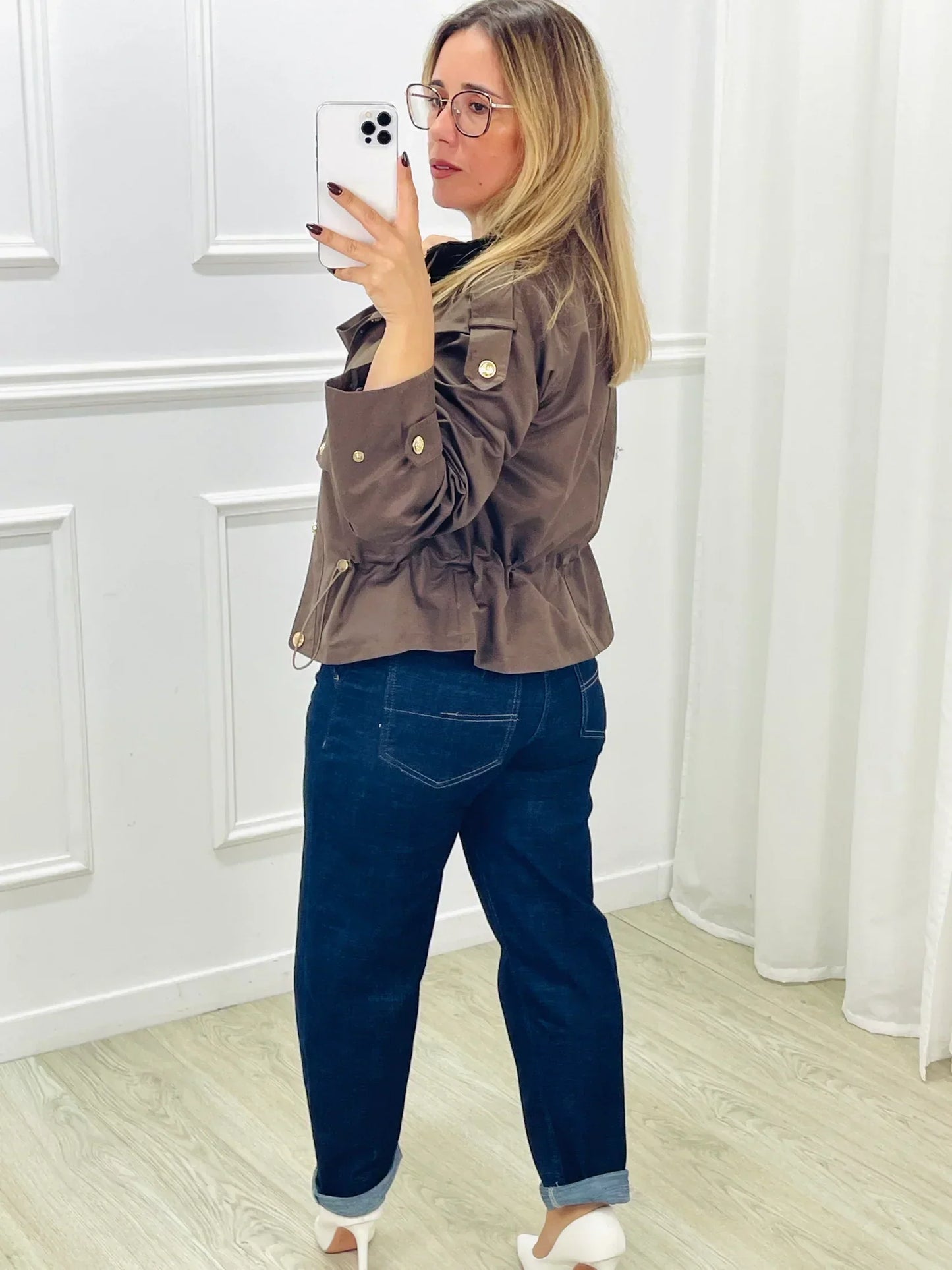 WW | Trenchcoat Taille mit Kordel Herbst Trenchcoat Damenjacke