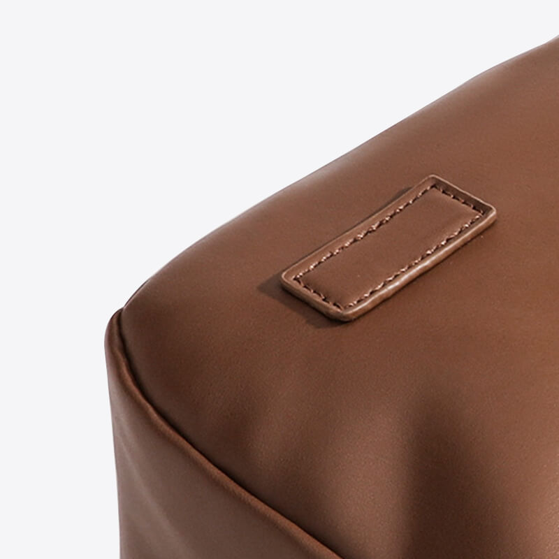 Faux Leather Hobo Messenger Bag