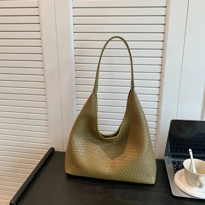 WW | Tasche Vegan Leder Alltag Gewebte Tasche Schultertasche