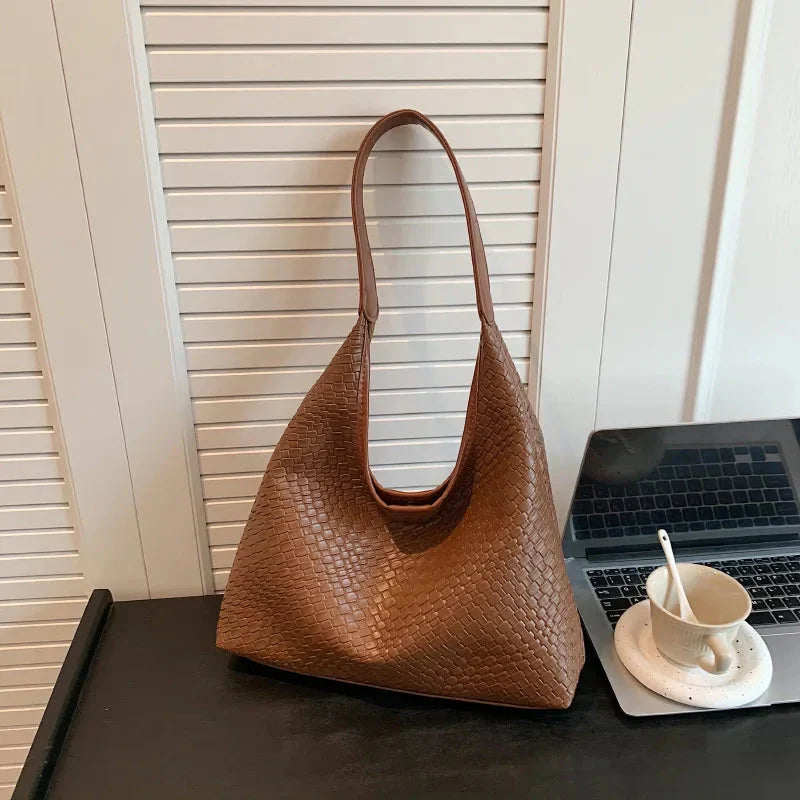 WW | Tasche Vegan Leder Alltag Gewebte Tasche Schultertasche