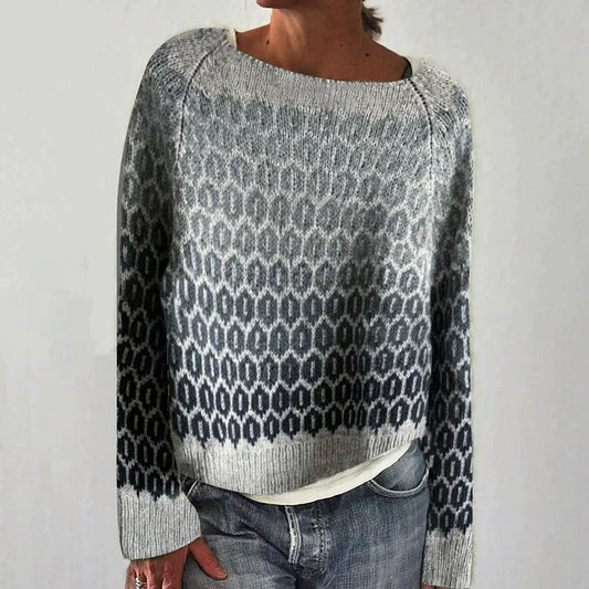 WW | Grauer lässiger Pullover für den Herbst