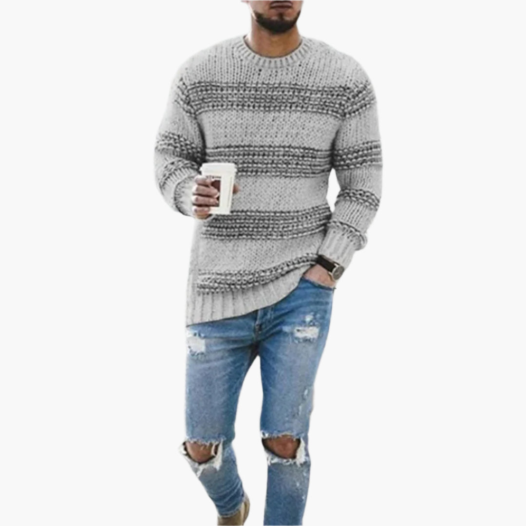 WW | Grobstrickpullover im Norweger-Stil - Modischer Winterpullover für Freizeit & Alltag