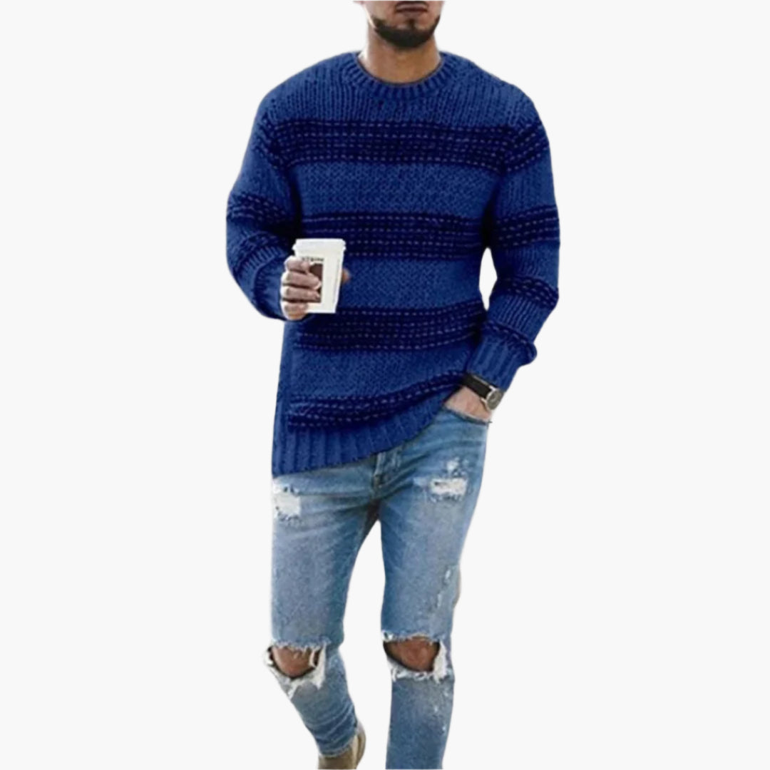 WW | Grobstrickpullover im Norweger-Stil - Modischer Winterpullover für Freizeit & Alltag
