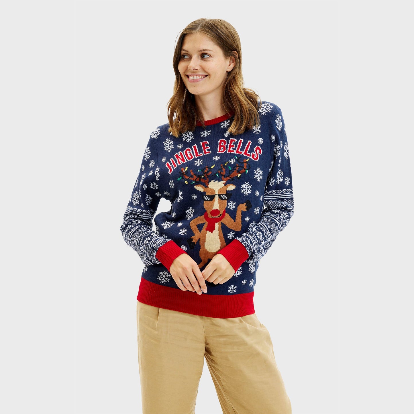 WW | Jingle Bells Weihnachts-Pullover - Damen