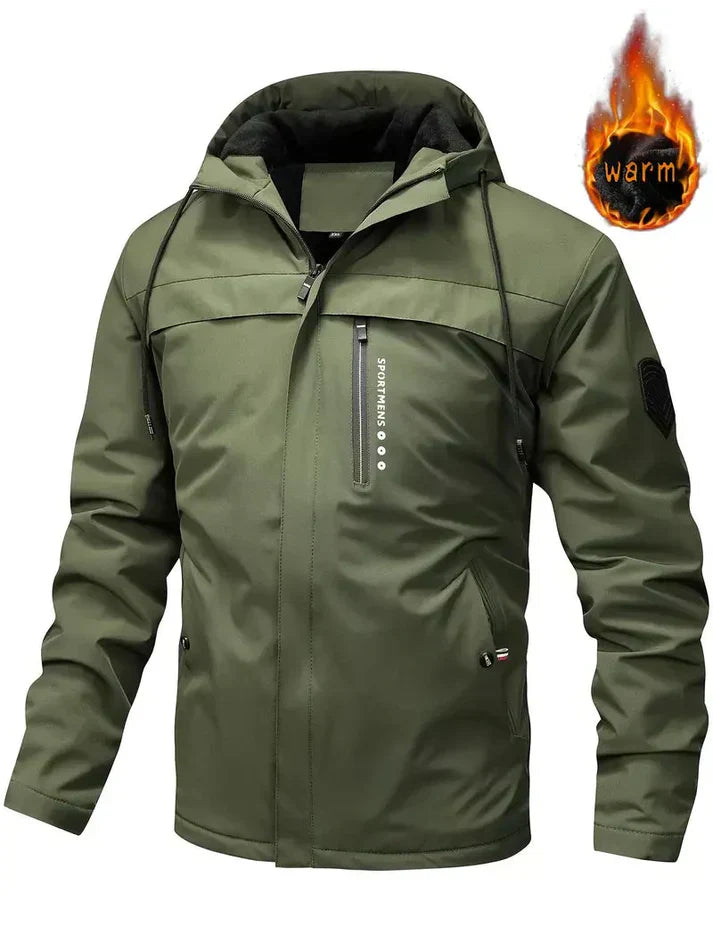 WW | Hochwertige Winterjacke mit Fellinnenfutter und Taschen für Herren