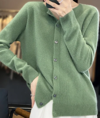 WW | Cardigan with Round Neck Women's Sweater