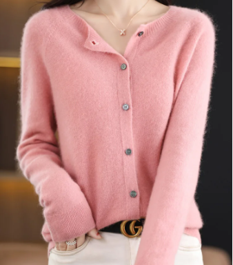 WW | Cardigan with Round Neck Women's Sweater