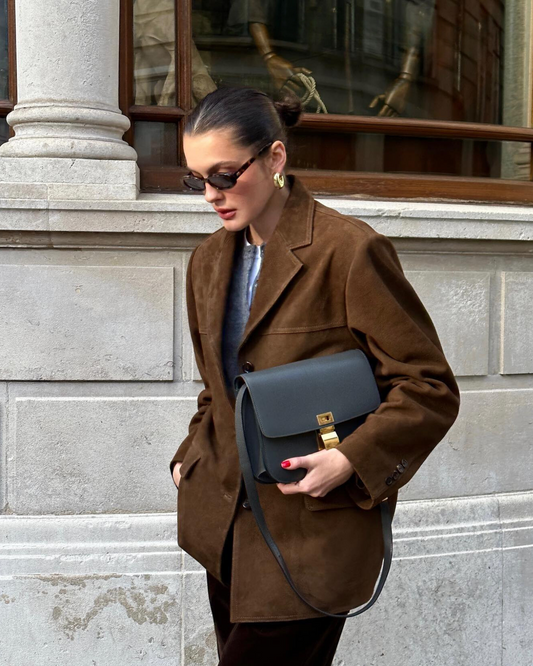 WW | und moderner Damen-Blazer aus Wildlederoptik