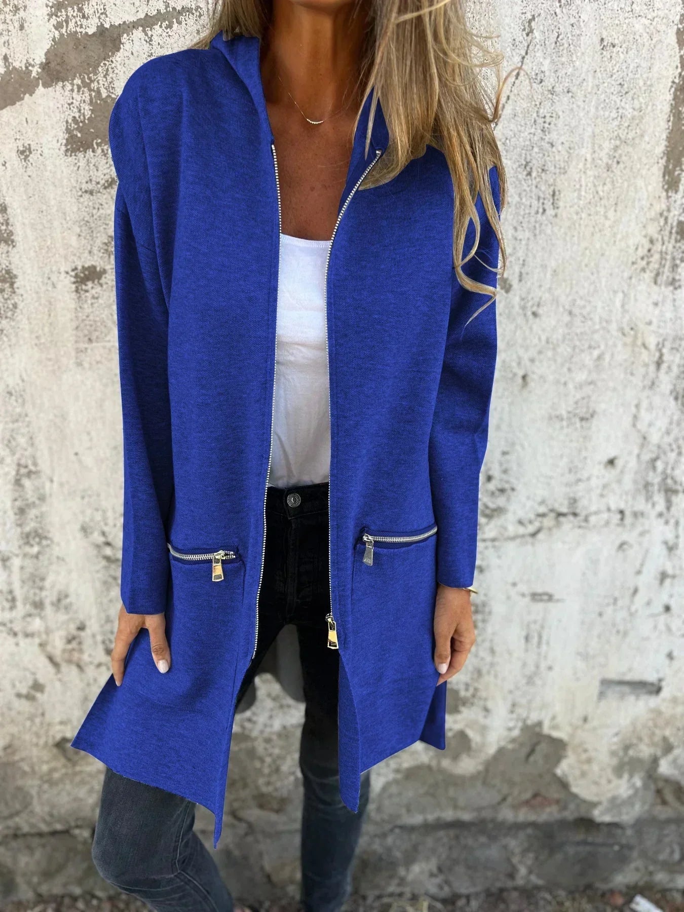 WW | Loose-fitting casual jacket with zip