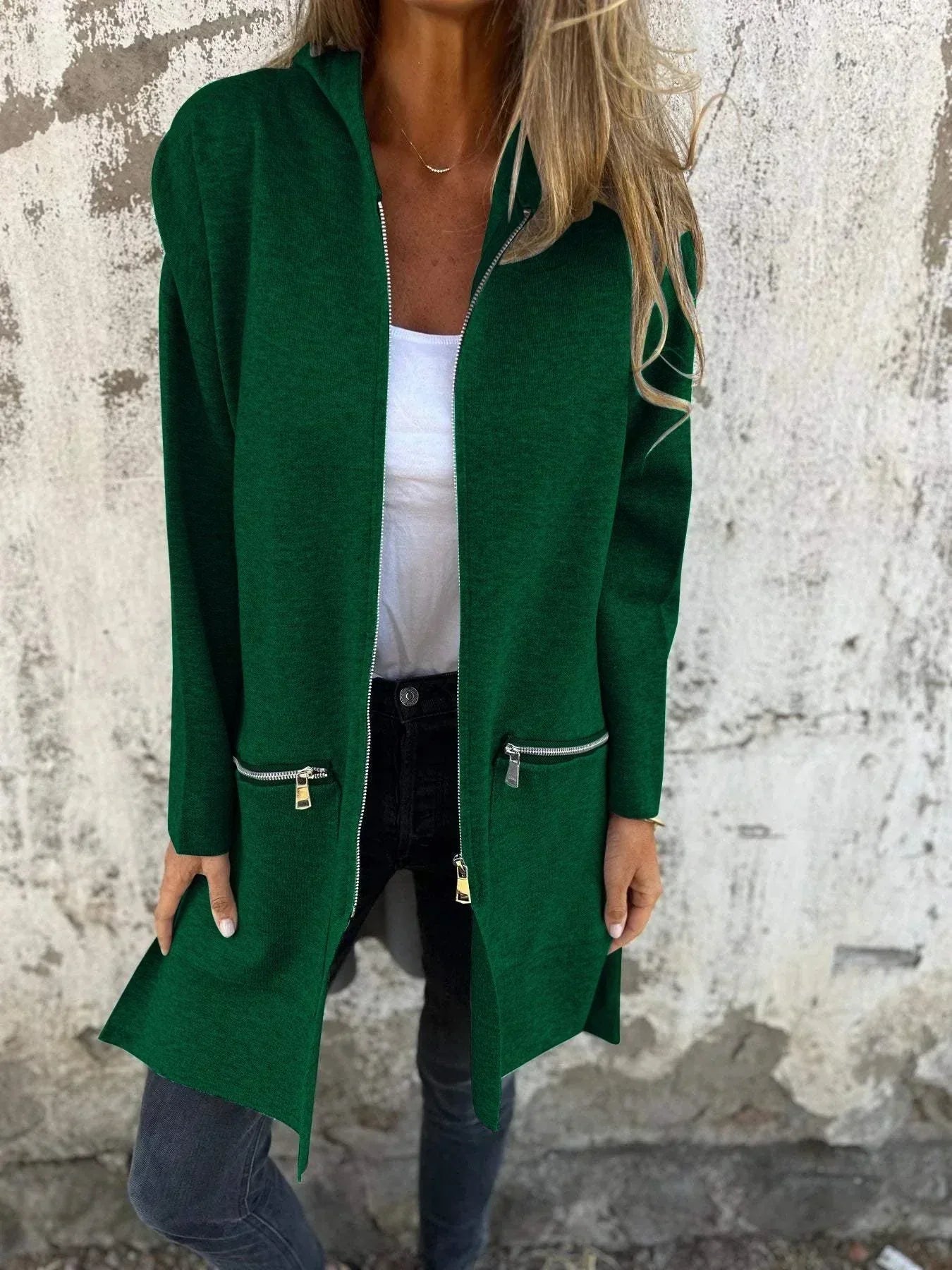 WW | Loose-fitting casual jacket with zip
