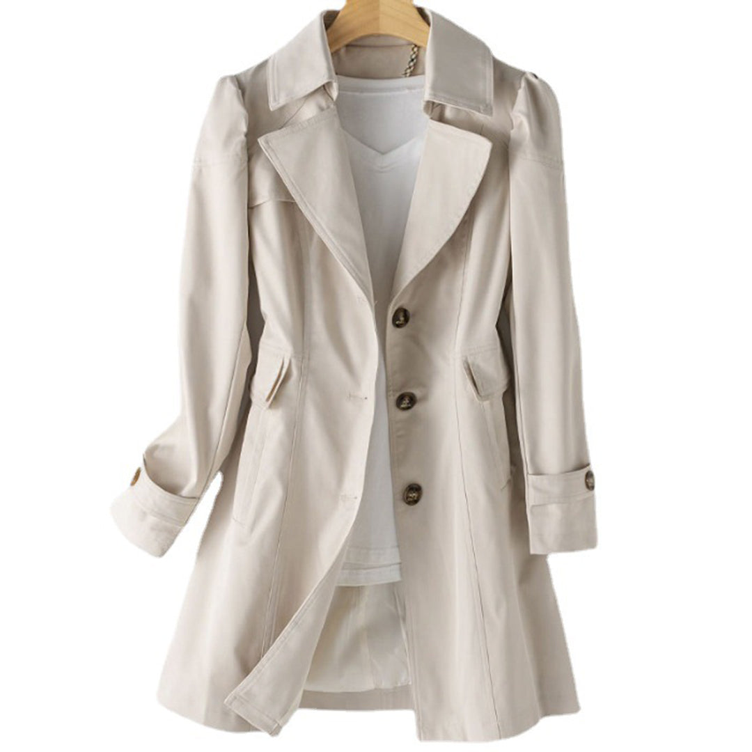 WW | Leichter Trenchcoat Mitteljahres elegante gerade Schnitt Klassisch und zeitlos