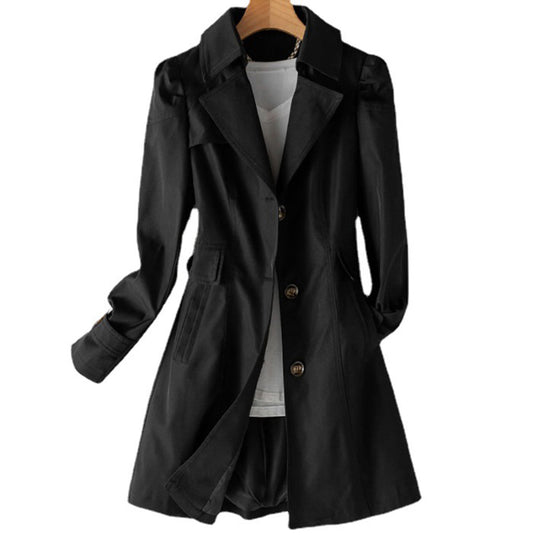 WW | Leichter Trenchcoat Mitteljahres elegante gerade Schnitt Klassisch und zeitlos