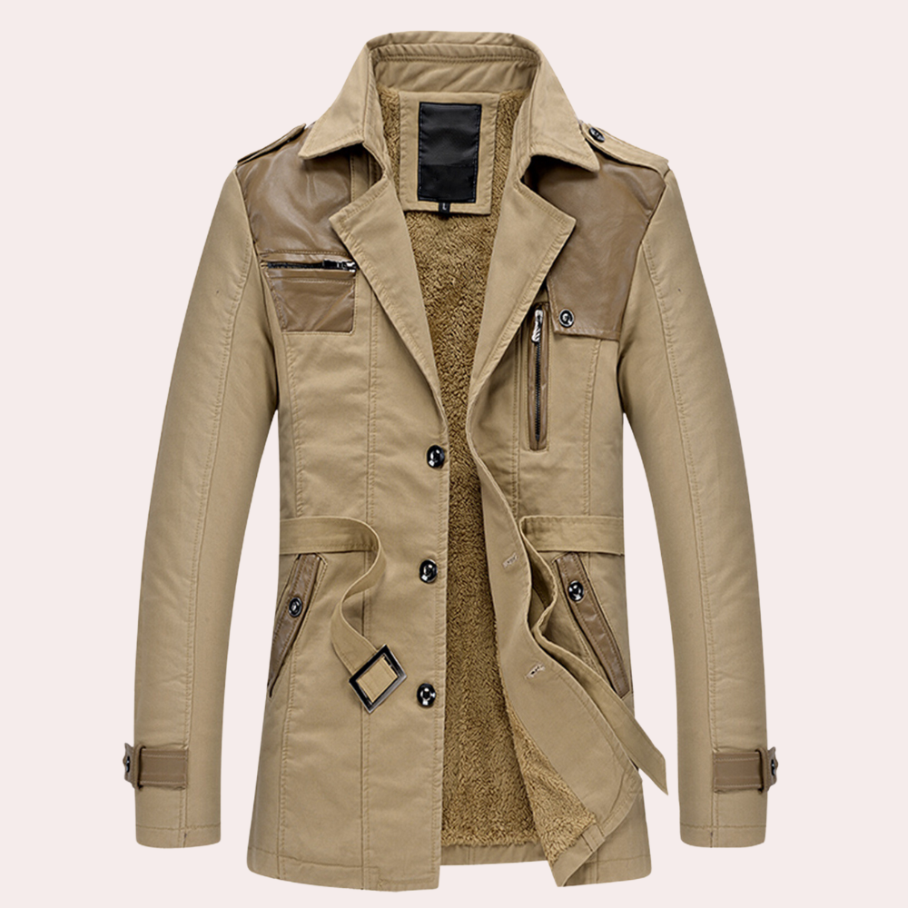 WW | Elegant, Warm Trench Coat for Men