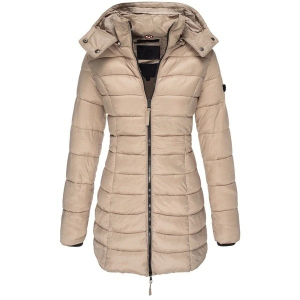WW | Pufferjacke Kapuze Zip up Daunenjacke Winterjacken und Jacken für Damen