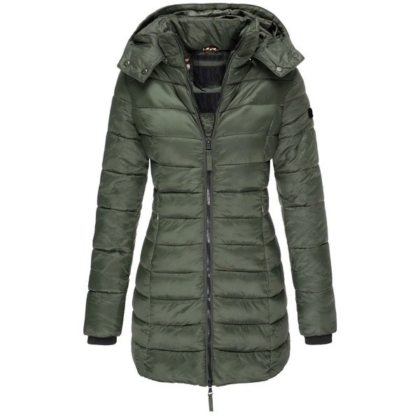 WW | Pufferjacke Kapuze Zip up Daunenjacke Winterjacken und Jacken für Damen
