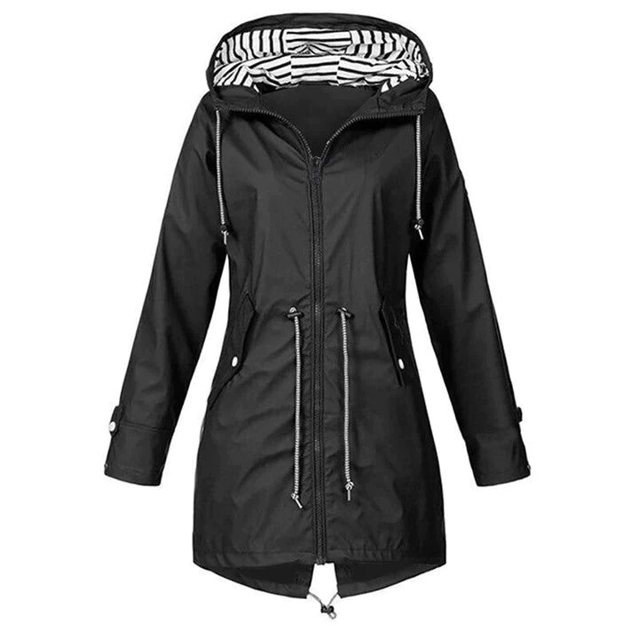 WW | Regenjacke Kapuze Zip up Wasserdichte Jacken Damenjacke