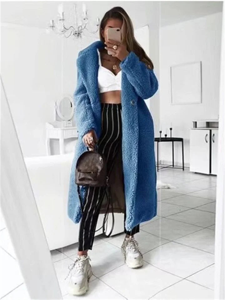 WW | Teddy Mantel Frauen Teddy Fleece Winterjacke