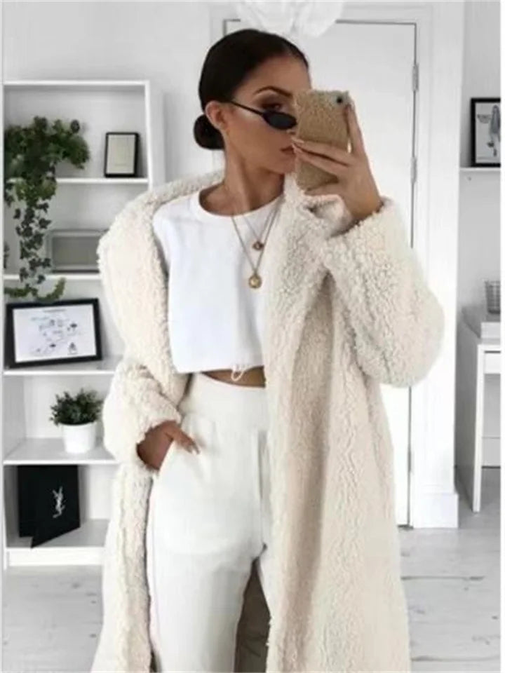 WW | Teddy Mantel Frauen Teddy Fleece Winterjacke