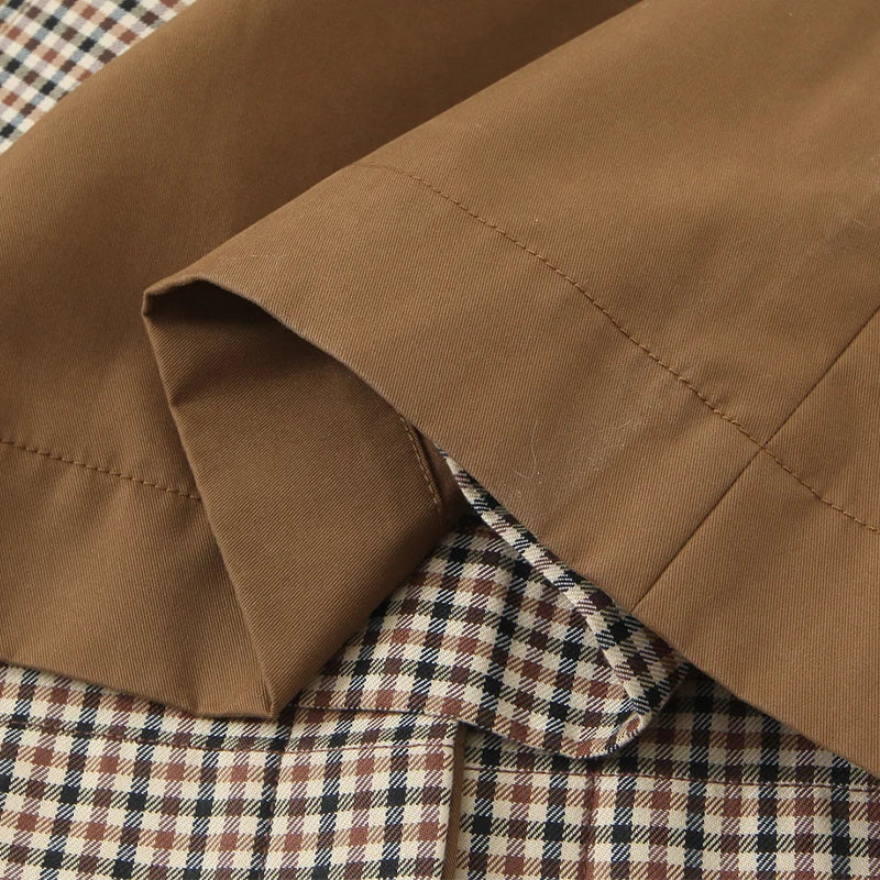 WW | Trenchcoat Damen Einreiher Übergröße Trenchcoat