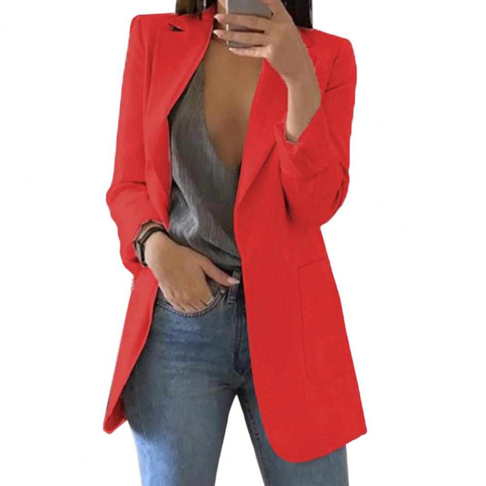 WW | Damen Langarm Offene Strickjacke - Legere Passform