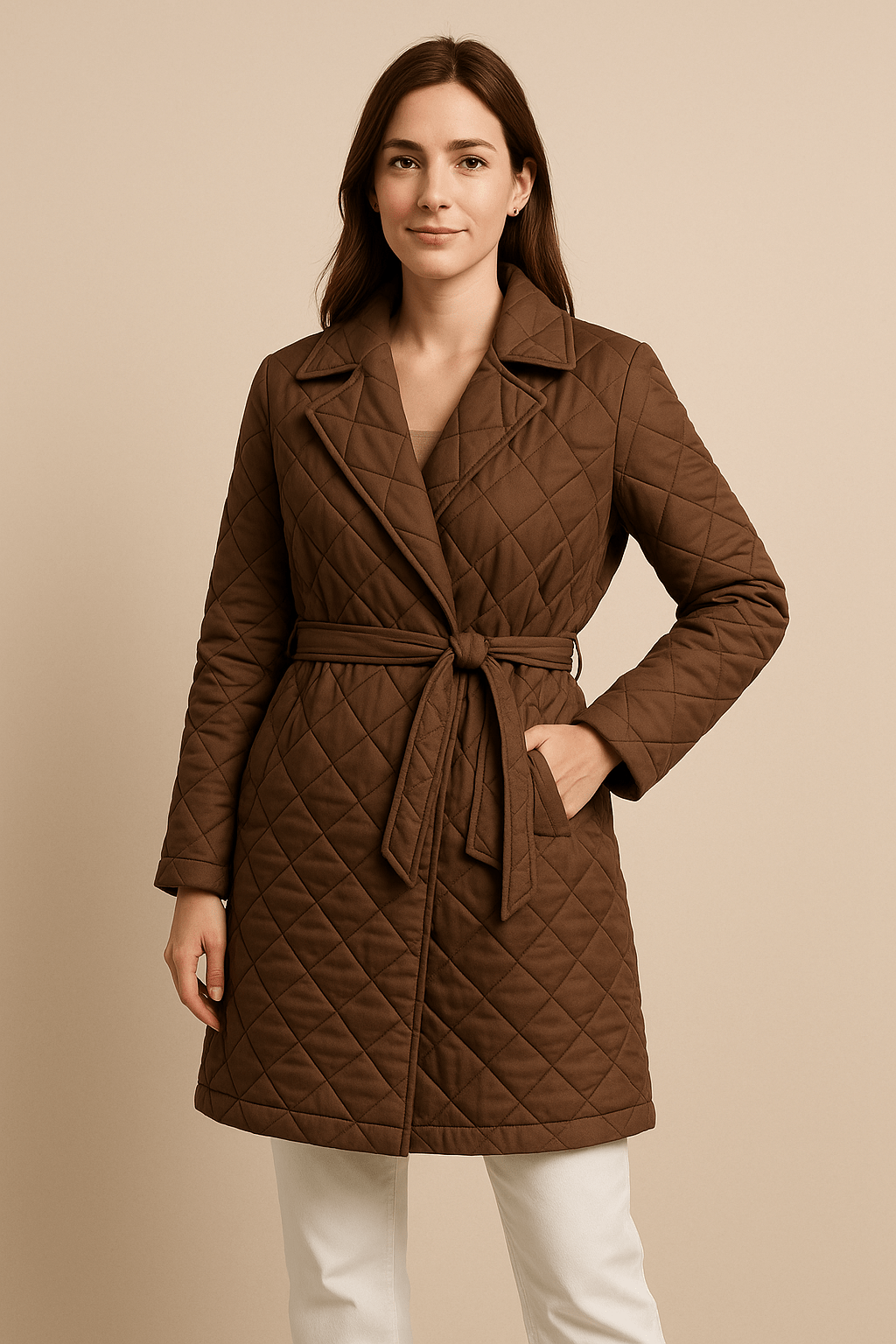 WW | Comfortable mid-length quilted jacket