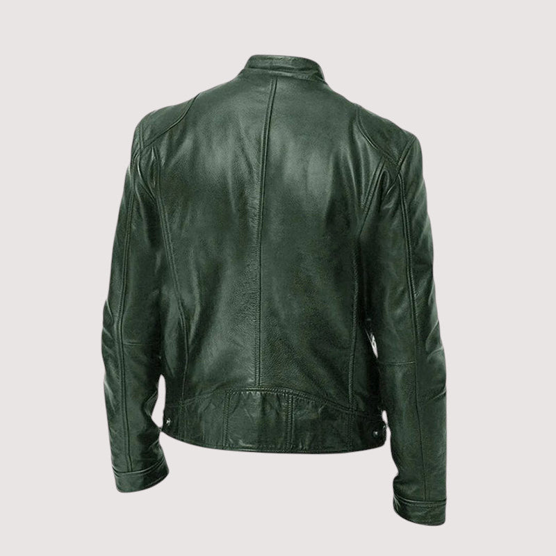 WW | Regular Fit Vegan Leather Biker Jacket