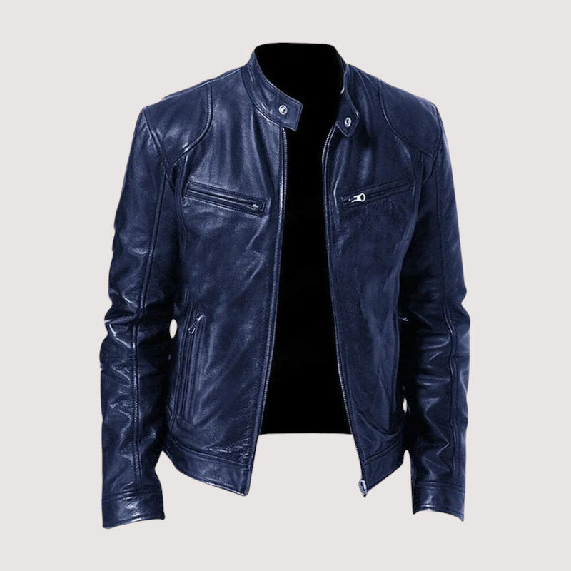 WW | Regular Fit Vegan Leather Biker Jacket