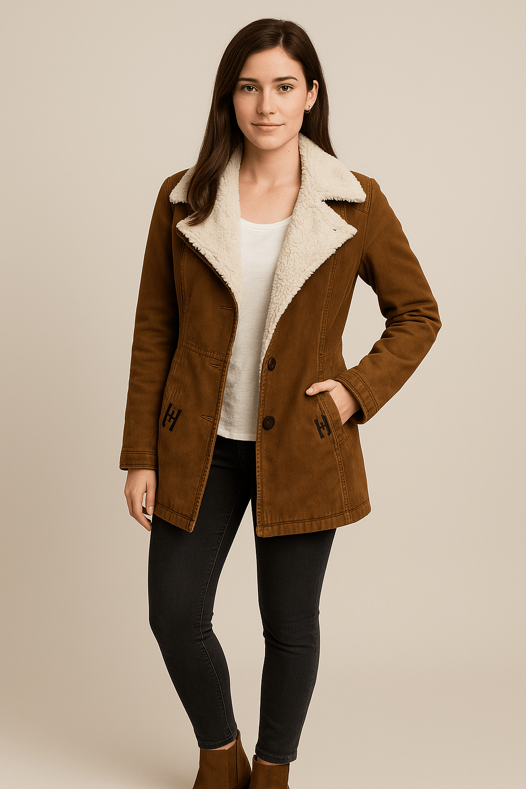 WW | Elegant long winter coat