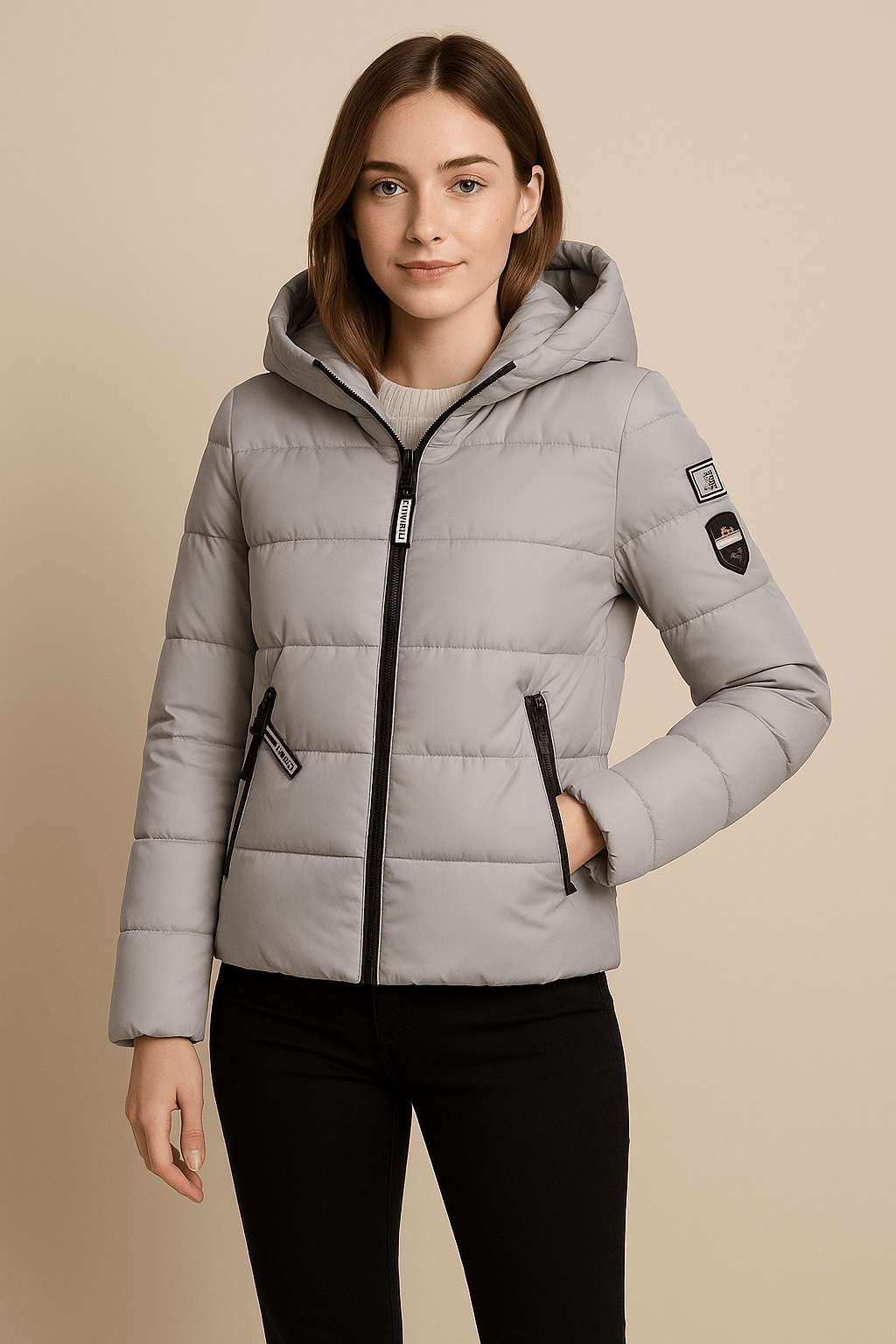 WW | Stylish long quilted winter coat